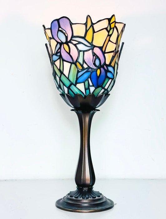 Lampe de table - Vitrail, Antiquités & Art, Art | Objets design