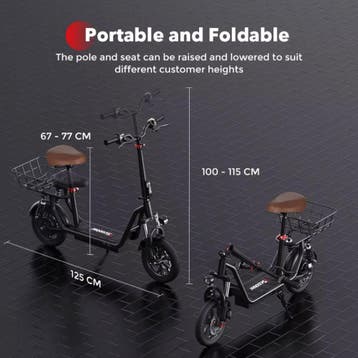 i12 Elektrische Scooter - Vouwbaar - 500W - 7,5Ah - Groen, Verzenden, Nieuw, IScooter