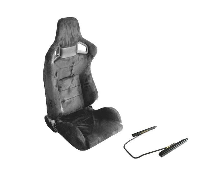 KIT SIÈGE SEMI BAQUET LOOK RS EN ALCANTARA NOIR, Autos : Pièces & Accessoires, Habitacle & Garnissage, Envoi