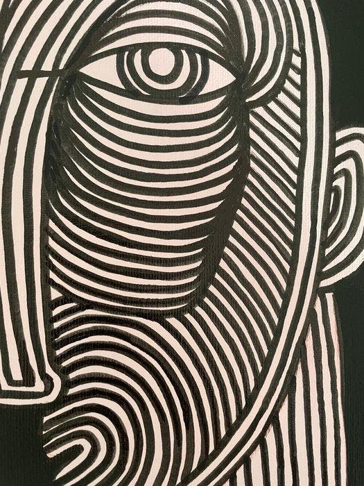 Fabien Delaube - Moai IV, Antiek en Kunst, Kunst | Schilderijen | Modern