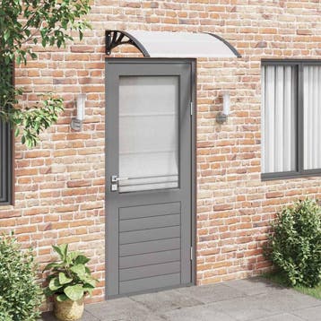 vidaXL Deurluifel 100x75 cm polycarbonaat zwart en, Verzenden