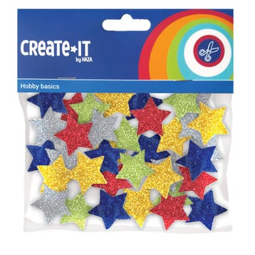 Foam Sterrenmix Glitter 54st, Hobby en Vrije tijd, Verzenden, Nieuw