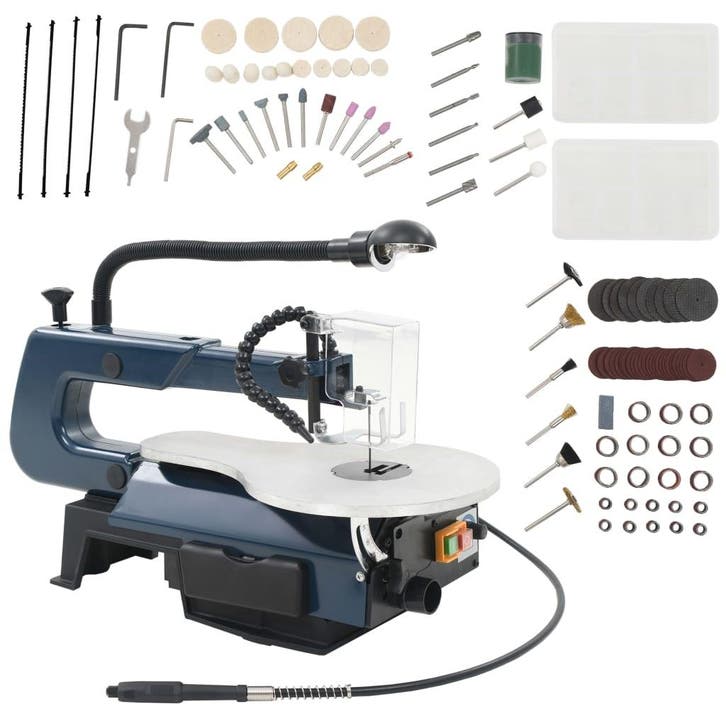 vidaXL Figuurzaagmachineset 125 W 252 mm 108-delig, Doe-het-zelf en Bouw, Gereedschap | Handgereedschap, Nieuw, Verzenden