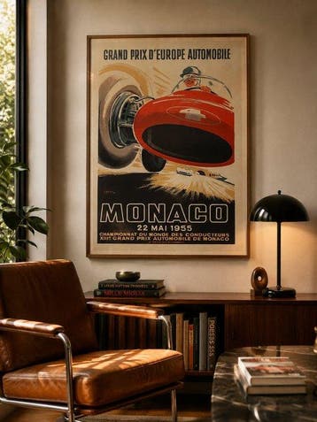 J. Ramel - GRAND PRIX DEUROPE AUTOMOBILE - MONACO 22 MAI, Antiek en Kunst