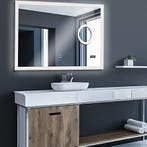 Badkamerspiegel met verlichting - Wandspiegel - 100x60 cm -, Huis en Inrichting, Woonaccessoires | Spiegels, Verzenden, Nieuw