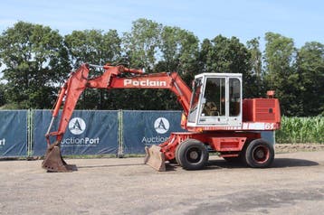 Veiling: Wielgraafmachine Poclain 61 Diesel 50kW, Ophalen
