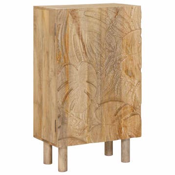 vidaXL Highboard 53 x 30 x 90 cm Massief Mangohout en, Verzenden, Nieuw