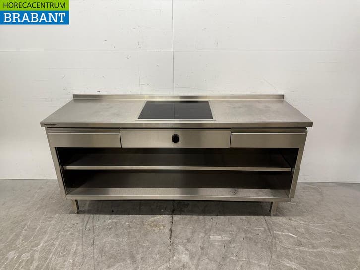Table de travail en acier inoxydable avec plaque à induction, Articles professionnels, Horeca | Autre, Envoi