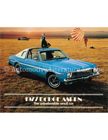 1977 DODGE ASPEN BROCHURE ENGELS, Boeken, Ophalen of Verzenden, Nieuw