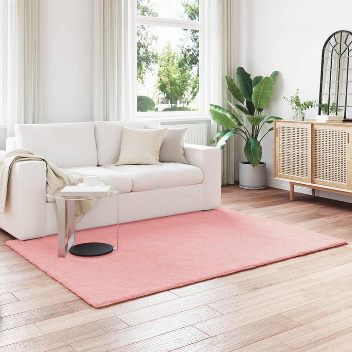 vidaXL Antislip vloerkleed van imitatie konijnenbont OLITE, Maison & Meubles, Ameublement | Tapis & Moquettes, Envoi