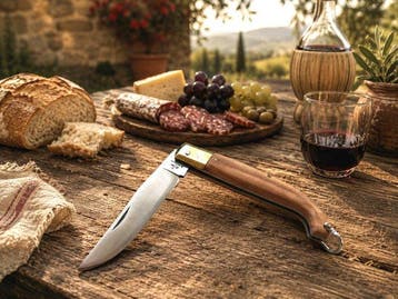 Fraraccio Zuava Molisana Coltello in Legno di Olivo Acciaio
