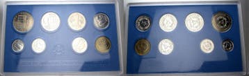 1 Pfennig 5 Mark, 8,86 Mark 1980 Kursmuntset duitse Demok..., Verzenden