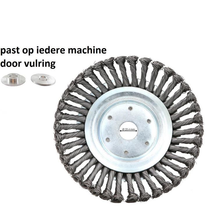 Universele Onkruidborstel – 20 CM – Maximale Toerental, Tuin en Terras, Hand-tuingereedschap, Nieuw