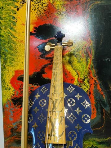 fp pop art - Louis vuitton violon et Capsule 60cm Bleu Nuit