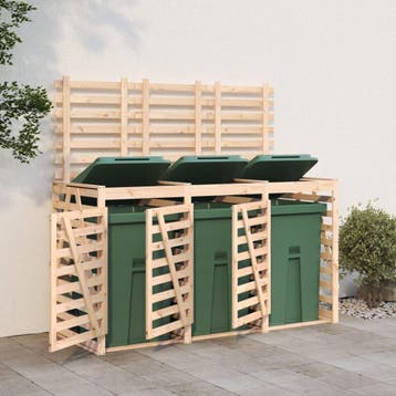 vidaXL Containerberging drievoudig massief grenenhout, Doe-het-zelf en Bouw, Verzenden