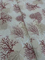 Meubelstof - 500 cm - 140 cm - koraalrood katoen