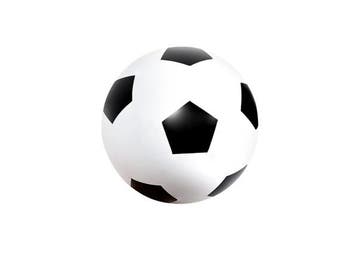 Veiling - XL opblaasbare voetbal - 60 cm, Nieuw