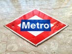 Métro de Madrid - Panneau routier/de signalisation - Métal