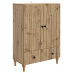 vidaXL Dressoir Artisanaal eiken 66 x 34,5 x 95 cm Bewerkt, Verzenden, Nieuw