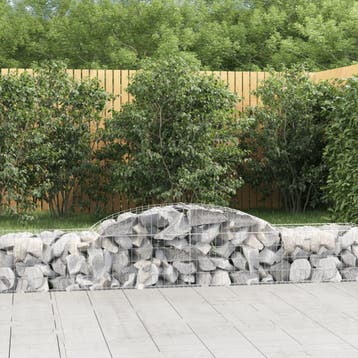 vidaXL Schanskorven 17 st gewelfd 300x50x40/60 cm, Tuin en Terras, Verzenden, Nieuw