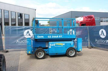 Veiling: Schaarhoogwerker Genie GS2668RT Diesel 10m 2008, Ophalen