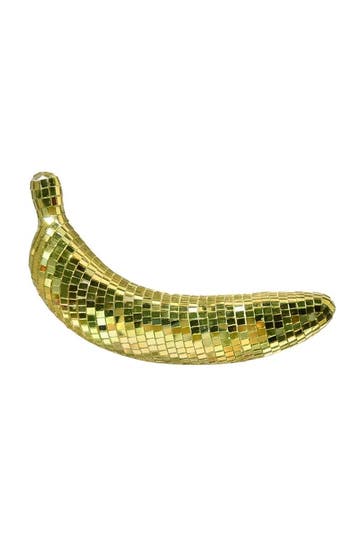 KIMU® Banaan Spiegeltjes Goud Bananen Fruit Discobal Beeld S, Ophalen of Verzenden