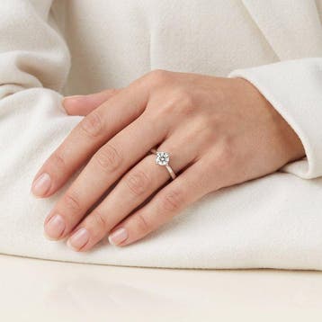 Other brand - Ring - 18 karaat Witgoud - 0.61ct. tw. Diamant, Nieuw