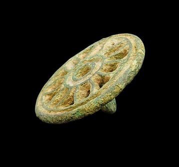 Bronstijd Brons Wielbedel - 45 mm (Zonder minimumprijs)