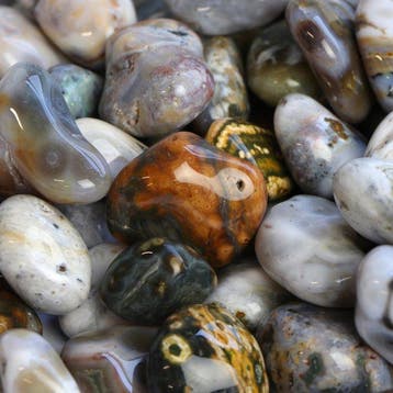 Nieuw! - Laguna Agate - Getrommelde stenen - XL