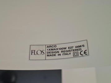 Flos - Achille Castiglioni - Gebogen vloerlamp - Arco -