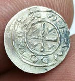 . Hongarije Bela ll. 1131-1141 AD. denar (Zonder