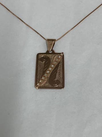 Sans prix de réserve - Pendentif - 9 carats Or rose, Argent