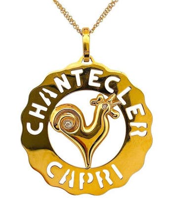 Chantecler - Collier - LOGO - 18 carats Or jaune Diamant, Nieuw