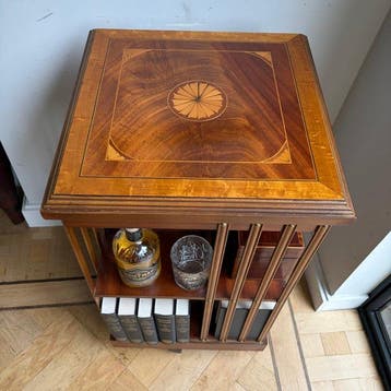 Boekenmolen - Bijzettafel - Hout