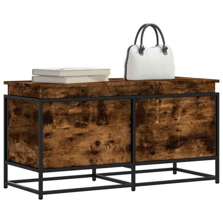 vidaXL Opbergbox met deksel 100x40x51,5 cm bewerkt hout, Doe-het-zelf en Bouw, Kratten en Dozen, Nieuw, Verzenden