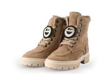 Nubikk Veterboots Meisjes in maat 25 Bruin, Kinderen en Baby's, Verzenden, Jongen of Meisje, Nubikk, Schoenen