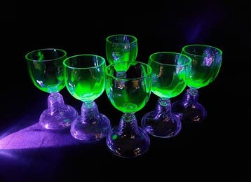 St. Louis - Service de boisson (6) - Cluny - Cristal,, Antiquités & Art