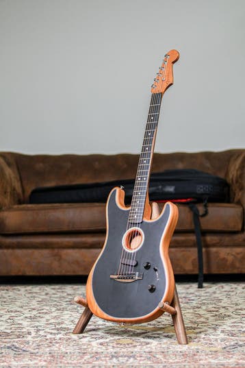 Fender American Acoustasonic Strat 2024 | Black, Muziek en Instrumenten, Verzenden, Nieuw