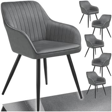 Stoel Marilyn, fluweeloptiek, gestikt, Huis en Inrichting, Stoelen, Verzenden, Nieuw