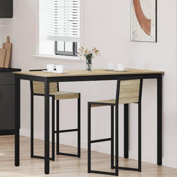 vidaXL Staande Bartafel Bewerkt hout Rechthoekig, Verzenden, Nieuw