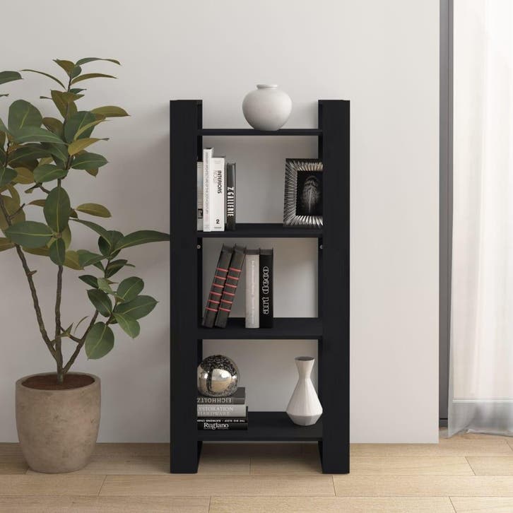 vidaXL Boekenkast/kamerscherm 60x35x125 cm massief hout, Huis en Inrichting, Kasten | Boekenkasten, Nieuw, Verzenden