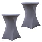 Set Van 2 Stuks! Statafelrok Grijs 80 CM Alora Tafelrok Voor, Nieuw, Alora