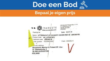 Bieden: Black Canvas Cockpit Cover for Uttern D/T 57 - VK_U, Ophalen of Verzenden, Nieuw