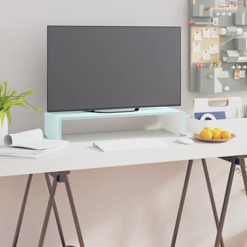 vidaXL TV-meubel/monitorverhoger 60x25x11 cm glas groen, Verzenden, Nieuw