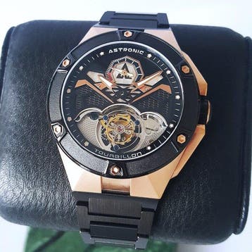 Astronic - Flying TOURBILLON - Co-axial - Gold - Swiss