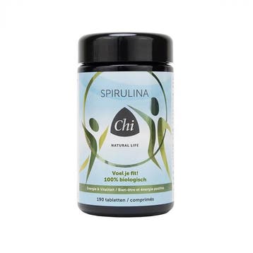 BIO Spirulina 500 mg tabletten - 190 stuks - Chi Natural, Ophalen of Verzenden, Nieuw