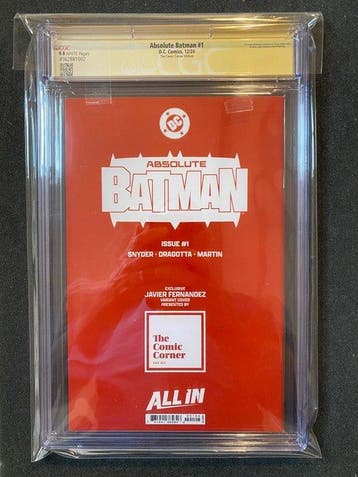 Absolute Batman #1 - Absolute Batman - 1 Signed comic,, Nieuw