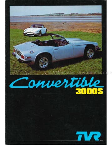 1978 TVR 3000S CONVERTIBLE BROCHURE ENGELS