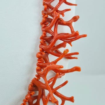Corail - Argent, Plaqué or - Collier - CORALLO MEDITERRANEO