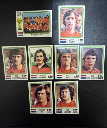 1978, 1974 Panini World Cup Stickers Johan Cruyff Original, Nieuw